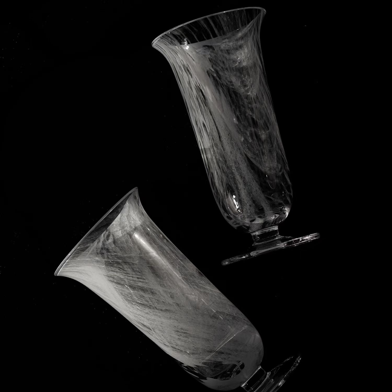 Cloudy Glass Vase