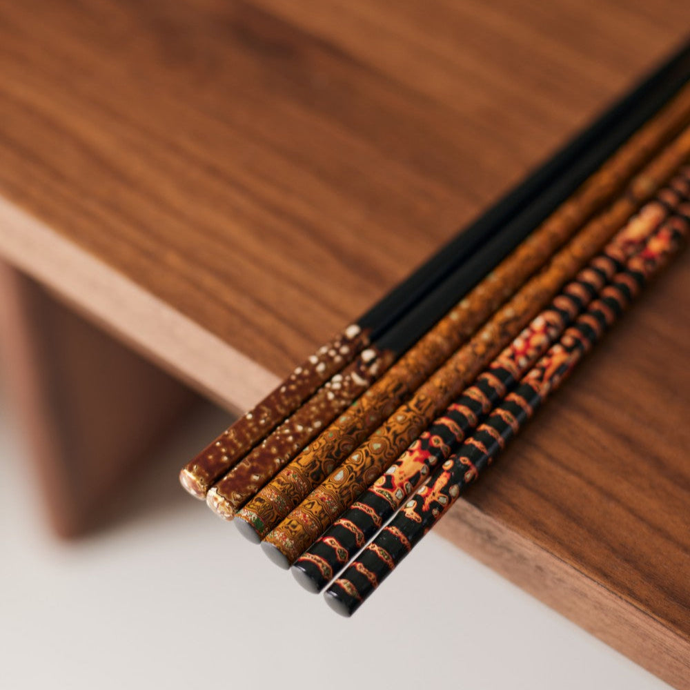 Lacquered Chopsticks &amp; Chopsticks Rest