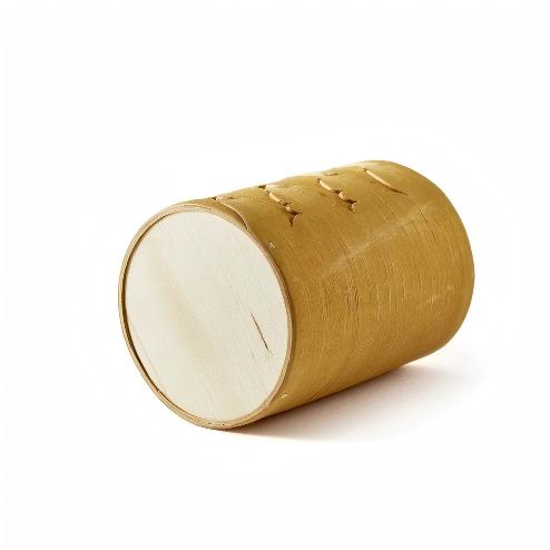 Handmade Birch Bark Storage Container (Round)